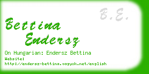 bettina endersz business card